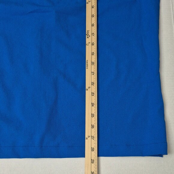 Kenneth Cole NY Techni-Cole Relaxed Fit Textured Woven Shirt Mens M Cobalt - NWT - Picture 9 of 11